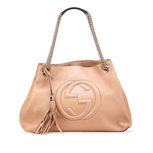 Pre-Loved Gucci Medium Leather Soho Chain Tote